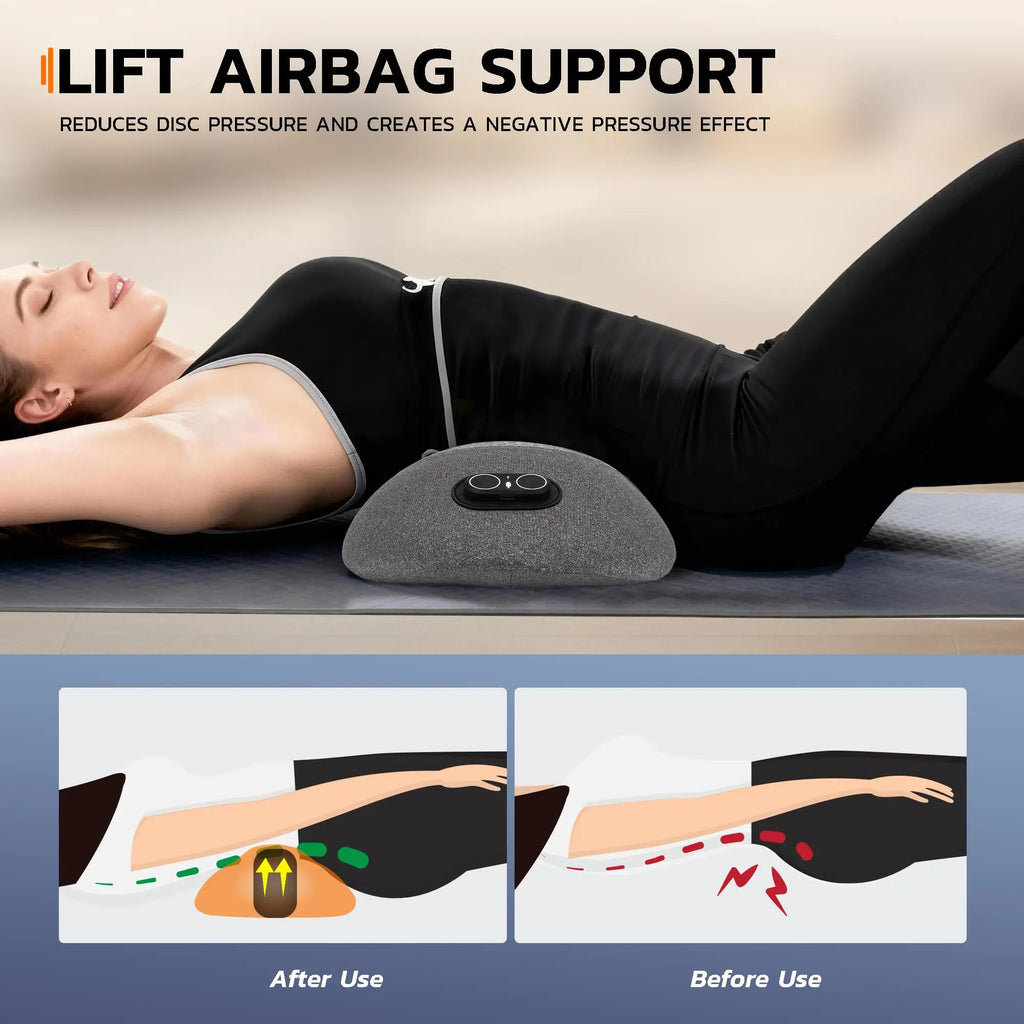Electric Massage Pillow for Back & Sciatica – 3 Functions